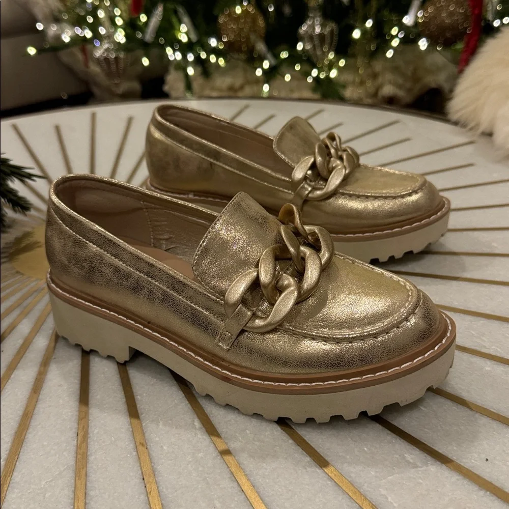 Pierre Dumas MORA-2 GOLD SHOES Size 6